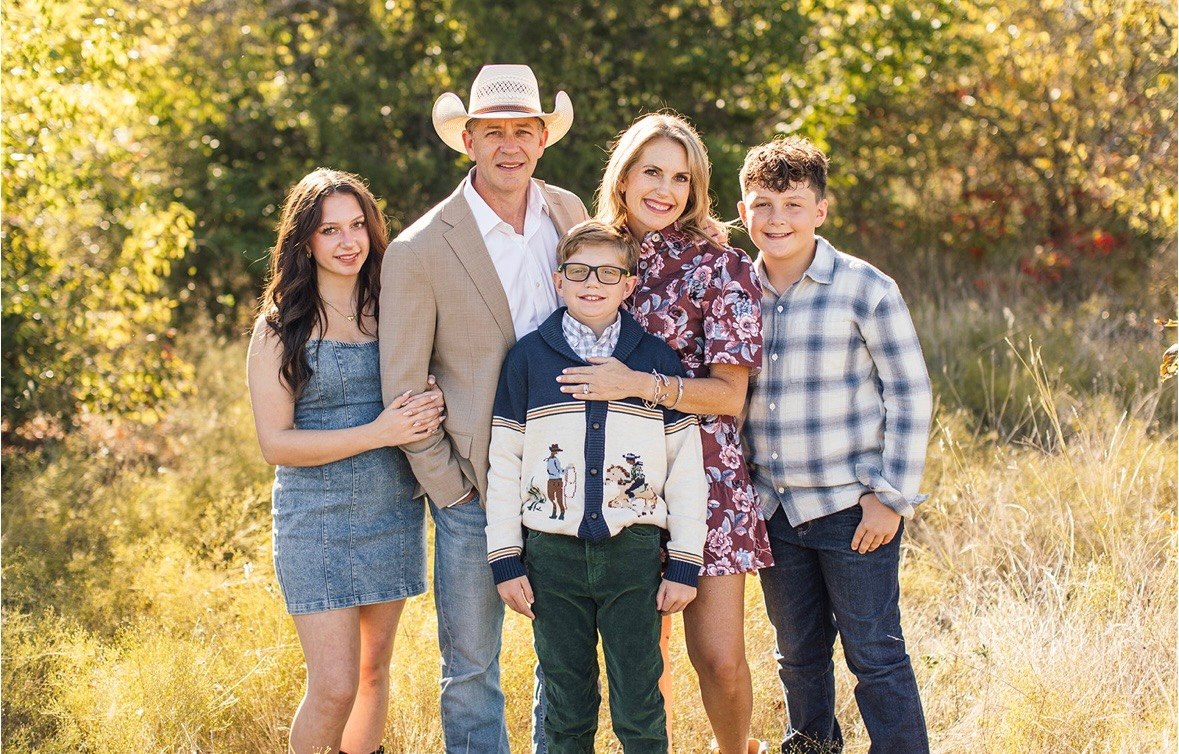 Dr. Jordan Mitchell with her family